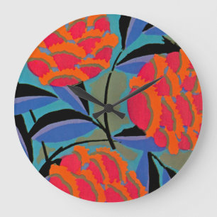 Art Deco #2 von Seguy in Emporio Moffa Große Wanduhr