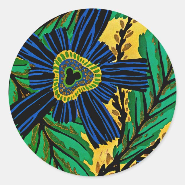 Art Deco #3 von Seguy im Emporio Moffa Runder Aufkleber (Vorderseite)