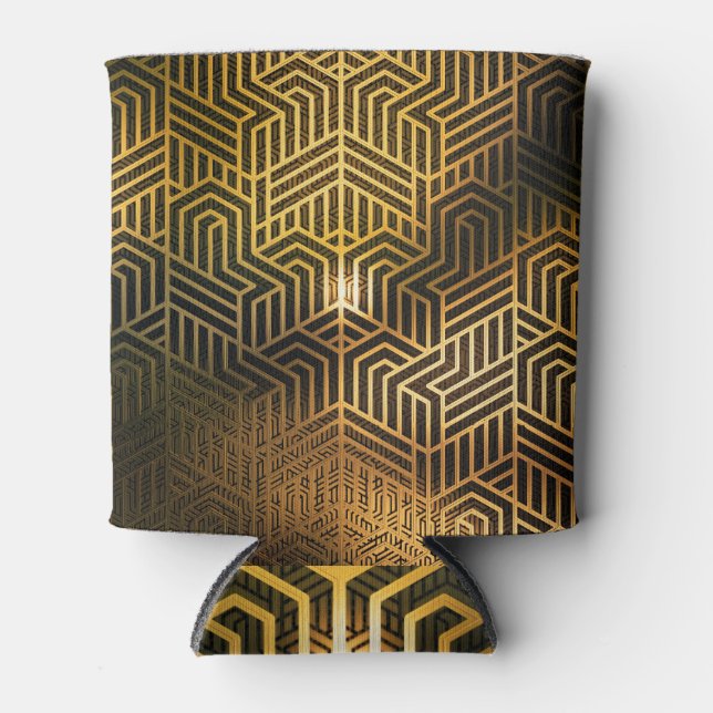 Art Deco 3D Illustration, Werbegeschichten. Dosenkühler (Vorderseite)