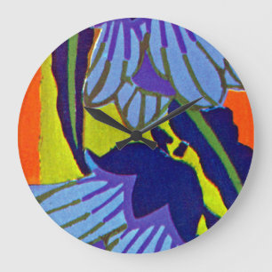 Art Deco #4 von Seguy im Emporio Moffa Große Wanduhr