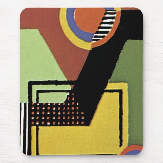 Art Deco Abstrakt (88) Mousepad (Vorne)