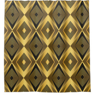 Art Deco: Abstrakt geometrischer Hintergrund Duschvorhang
