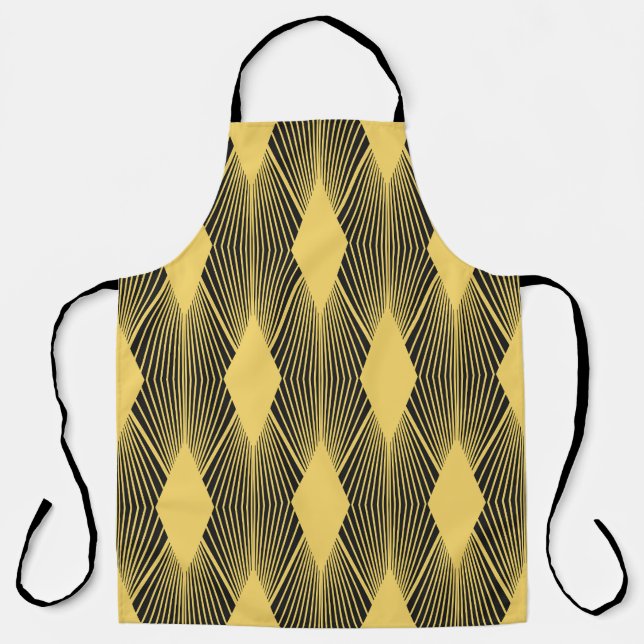 Art Deco Abstrakt geometrischer Hintergrund Schürze (Vorderseite)