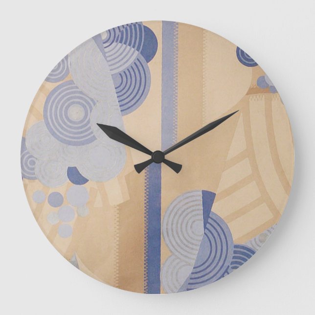 Art Deco abstrakte Uhr (Vorderseite)