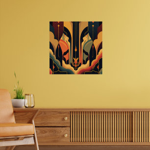 Art Deco-Abstraktion Poster