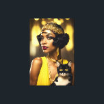 Art Deco, afroamerikanischer Flapper, Gatsby Style Leinwanddruck<br><div class="desc">Dies ist ein originelles Art-Déco-Kunstwerk,  das von Celtic-Brother Designs erstellt wurde.</div>