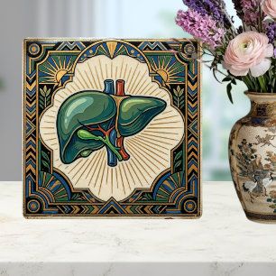 Art Deco Anatomische Leber Fliese