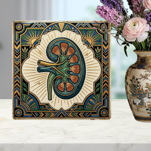 Art Deco Anatomische Niere Nephrologie Fliese