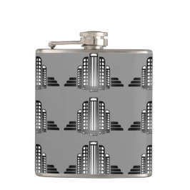 Art Deco Architecture Flask Flachmann
