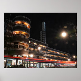 Art Deco Architektur Ästhetische Indonesische Reis Poster