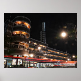 Art Deco Architektur Ästhetische Indonesische Reis Poster