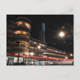 Art Deco Architektur Ästhetische Indonesische Reis Postkarte