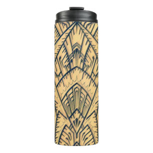 Art Deco Architektur Geometrischer Thermobecher Thermosbecher