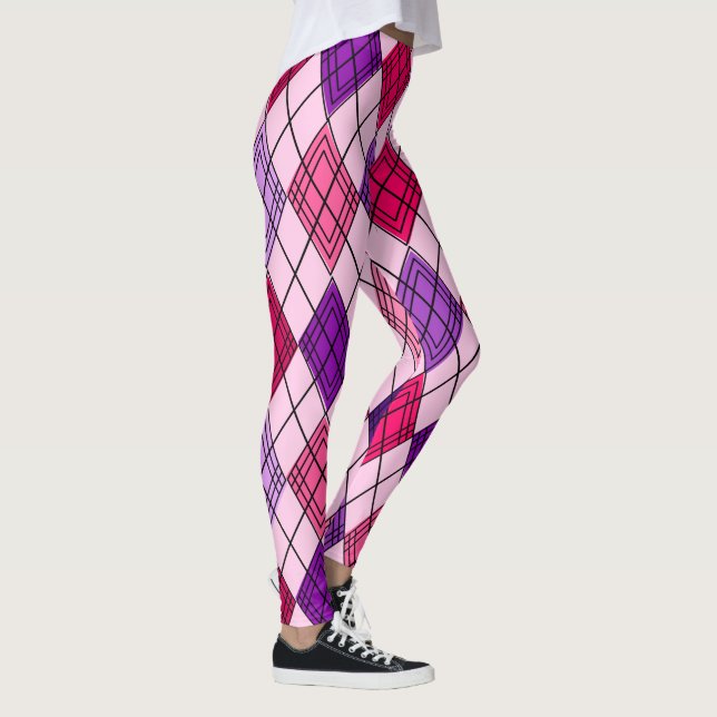 Art Deco Argyle Leggings (Rechts)