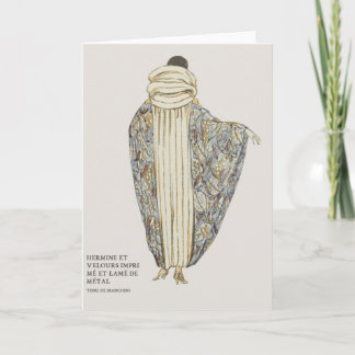 Art Deco Art Nouveau Französisch Mode Illustration Karte