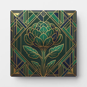 Art Deco Artischocke Fotoplatte