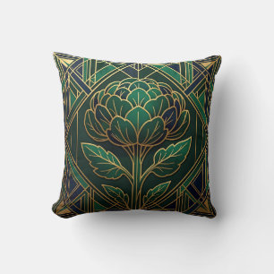 Art Deco Artischocke Kissen