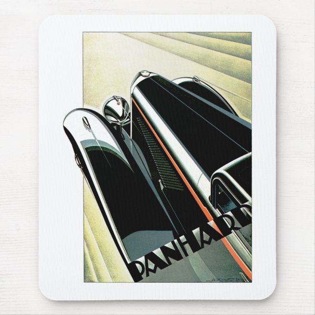 Art Deco Automobile Mousepad (Vorne)