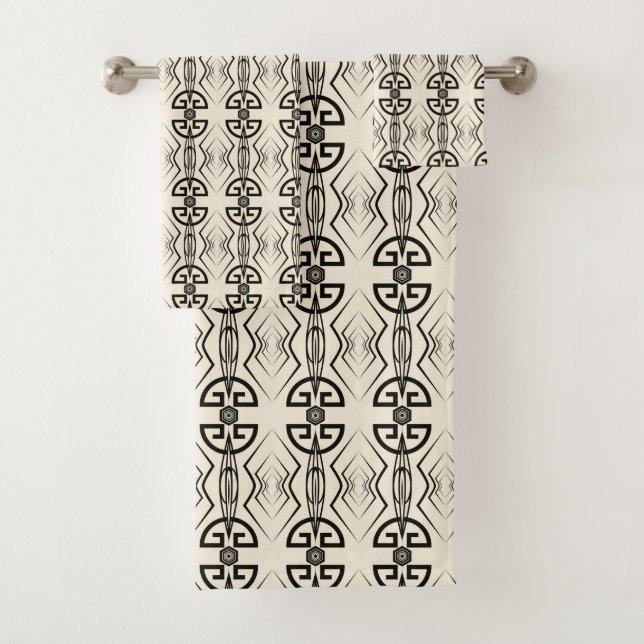 Art Deco Badhandtuch Set (Insitu)