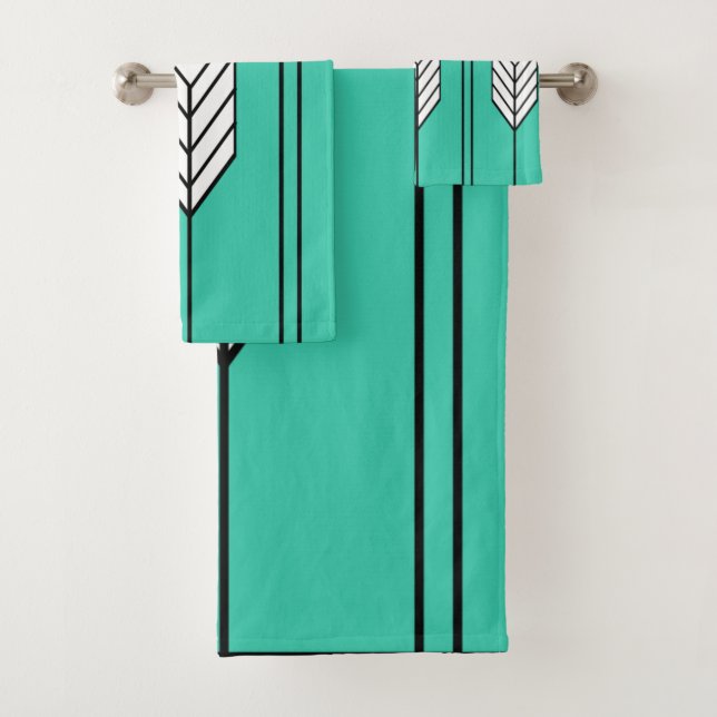 Art Deco Badhandtuch Set (Insitu)