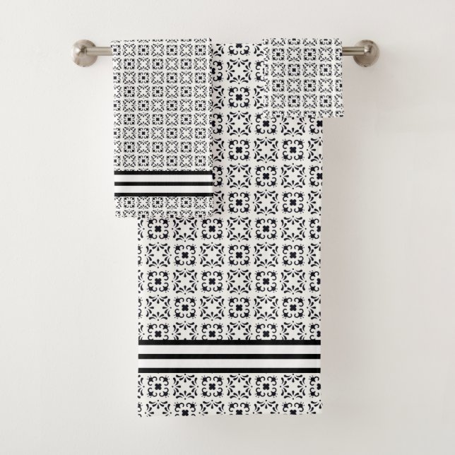 Art Deco Badhandtuch Set (Insitu)