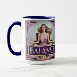 Art Deco Balance Meditationsbecher Tasse