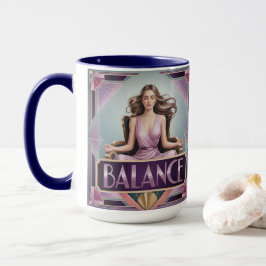 Art Deco Balance Meditationsbecher Tasse