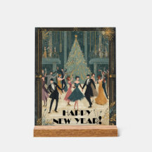 Art Deco Ballsaal Tanz Frohes Neues Jahr