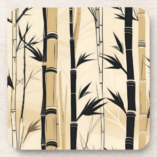 Art Deco Bambus Untersetzer Set