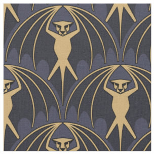 Art Deco Bat Muster Stoff