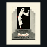 Art Deco Bath Soap Poster<br><div class="desc">Wunderschöne Art Deco Werbung für Bronnleys Bath Soaps. In Grau und Weiß mit nur einem Spritzer Rot. Dieses schöne Poster wird in Ihrem Badezimmer großartig aussehen. Hinweis: Die Vergrößerung dieses Bildes kann zu einem schlechten Druck führen.</div>