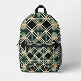 Art Deco Bedruckter Rucksack