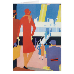 Art Deco Belgisches Ferry Poster