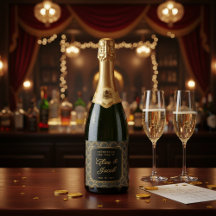 Art Deco bestickter Hochzeits-Champagner