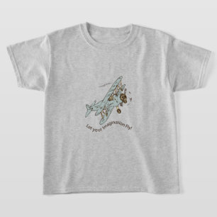 Art Deco Bi-Flugzeug - lass deine Fantasie. T-Shirt