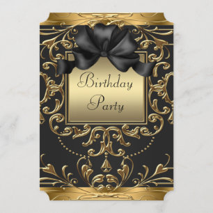 Art Deco Birthday Party Einladung