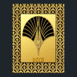 Art Deco Black and Gold Fan Design Poster<br><div class="desc">Wenn Sie sich für den Download entscheiden, macht Ihr Walgreen Store Platinenplakate aus Ihrem Download in verschiedene Größen und in verschiedenen Texturen zu einem sehr guten Preis. Manchmal mit einem Rabatt. Ein Tipp von meinem US-Freund. Für Großbritannien siehe "Digital Printing" online. Dies ist ein neues Art Deco Fan Style Print/Poster...</div>
