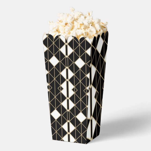 Art Deco Black and Gold Geometric luxury Geschenkschachtel (Geplatzt)