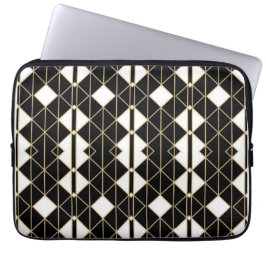 Art Deco Black and Gold Geometric luxury Laptopschutzhülle
