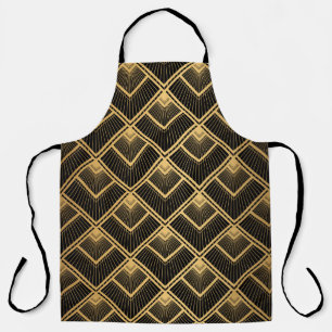 Art Deco Black Gold: Geometrisch Schürze