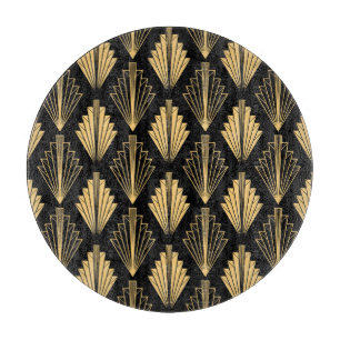 Art Deco Black Gold: Nahtlos Schneidebrett