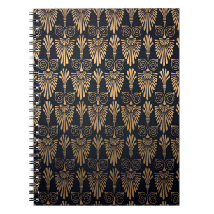 Art Deco Black Gold: Retro. Notizblock