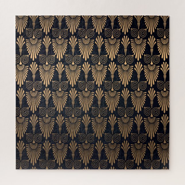 Art Deco Black Gold: Retro. Puzzle (Vertikal)