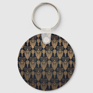 Art Deco Black Gold: Retro. Schlüsselanhänger