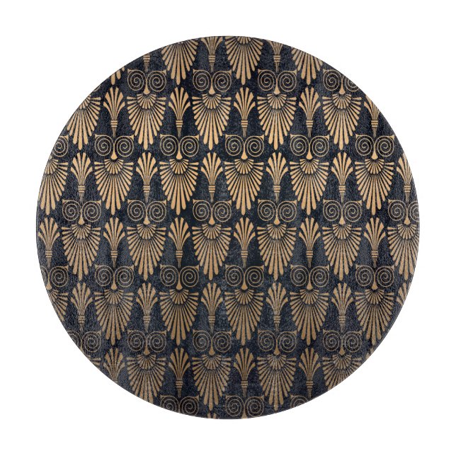 Art Deco Black Gold: Retro. Schneidebrett (Vorderseite)