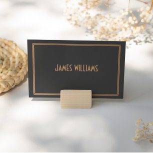 Art Deco Black Great Gatsby Place Setting Cards Tischnummer