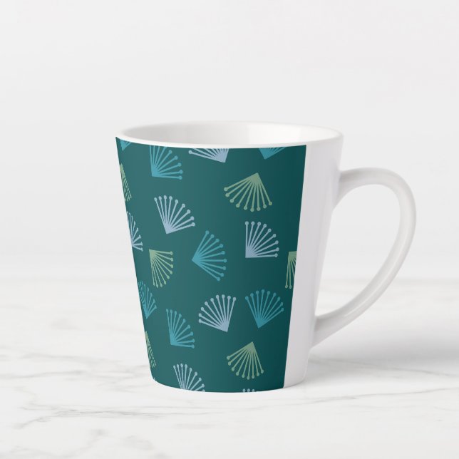 Art-Deco-Blätter Milchtasse (Rechts)