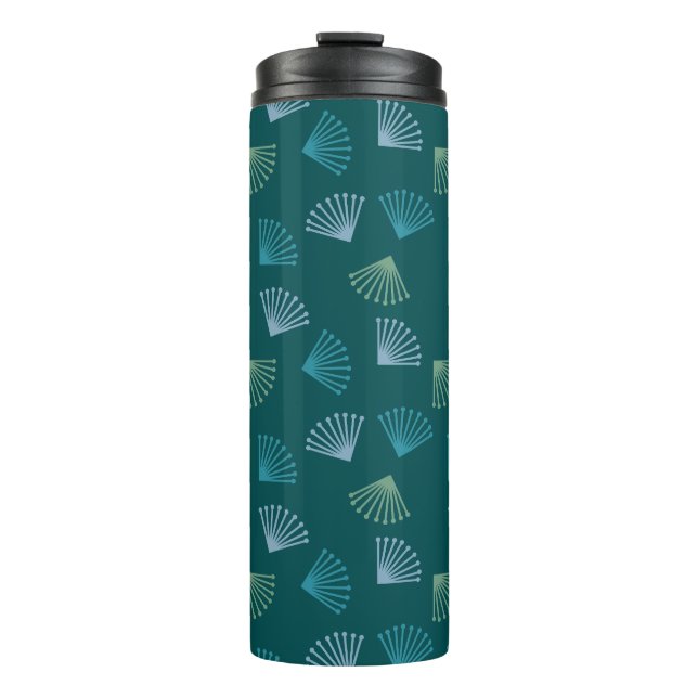 Art-Deco-Blätter Thermosbecher (Vorderseite)