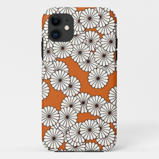 Art-Deco-Blume Case-Mate iPhone Hülle (Rückseite)