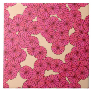 Art-Deco-Blume Fliese